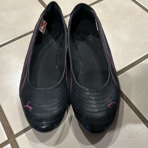 Black/Purple Puma Flats